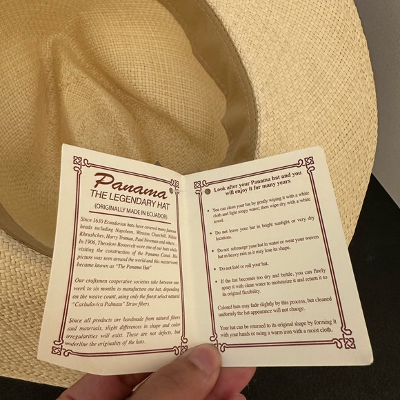 NWT J. Crew Panama Hat, 100% Toquilla Palm Sun Hat, Small/Medium - Picture 6 of 9